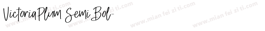 VictoriaPlum SemiBol字体转换